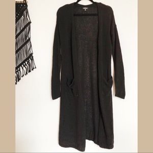 Black Lucky Brand Duster Cardigan